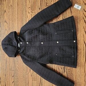 Weatherproof Quilted Black Jacket Size Medium